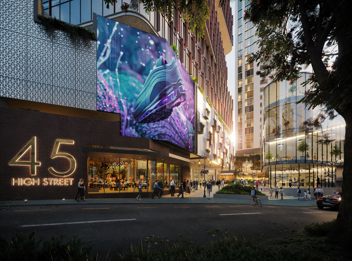 Architectural rendering of The Aviary development at Toowong
