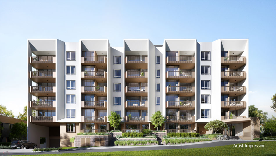 Architectural Rendering of Francis Apartments, Greville Wooloowin