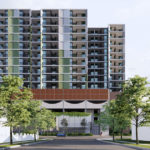 Architectural rendering of proposed Buranda Village urban development.