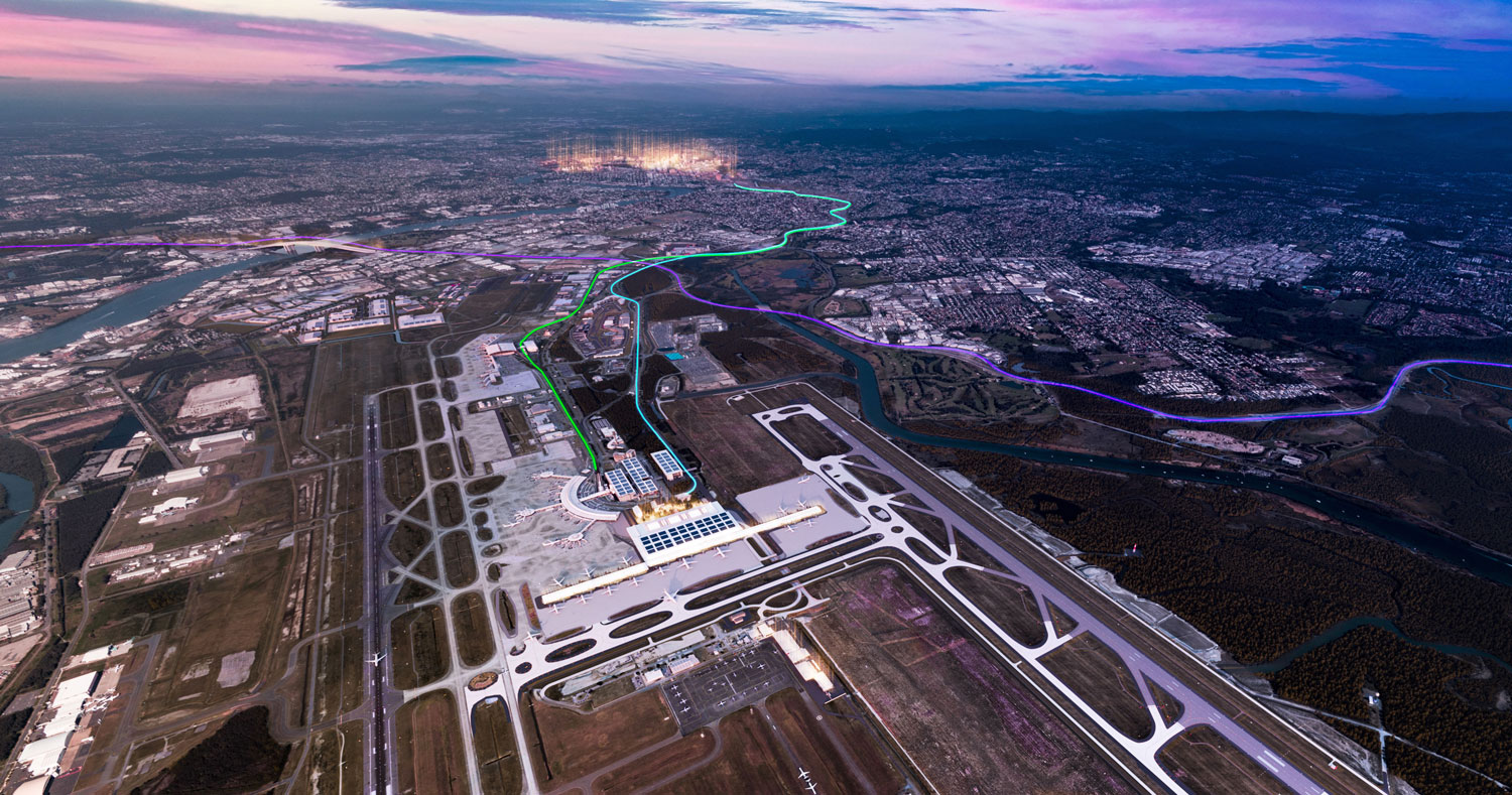 Artist's impression of Brisbane Airport's new Terminal 3