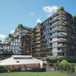 Architectural rendering of McNab's 'The Tannery' development proposed for West End