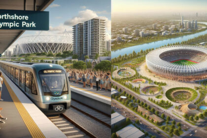 Concept drawings of Northshore Olympic Park