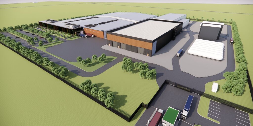Architectural rendering of PsiQuantum's Brisbane quantum computer, offices and research labs