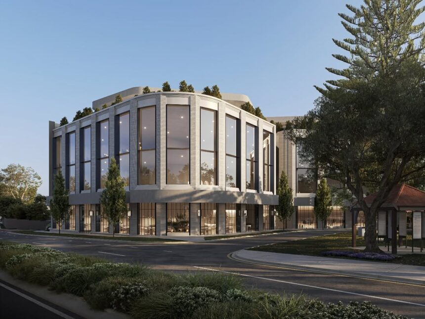 Architectural rendering of Ilé Ashgrove development at 257 Waterworks Road showing the external built form and street interface.