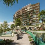 Architectural rendering of the proposed Sandstone Point Resort expansion