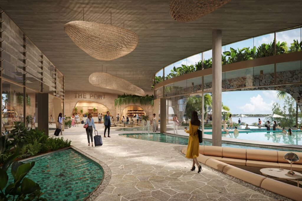 Architectural rendering of the proposed Sandstone Point Resort expansion