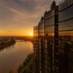 Architectural rendering of external facade