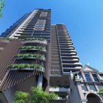 Architectural rendering of the external built form of the proposed Broadway Hotel redevelopment project.