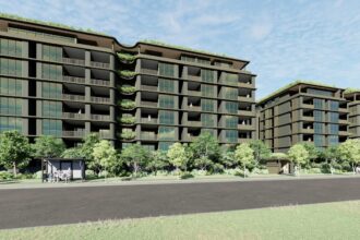 Architectural rendering of the external built form of the proposed 22-40 Dawson Road, Upper Mount Gravatt project.