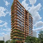 Artist's impression of the proposed 15-storey residential tower at 39 Lambert Street, Kangaroo Point. Image: Jackson Teece