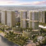 Architectural rendering of the planned Northshore Hamilton Precinct